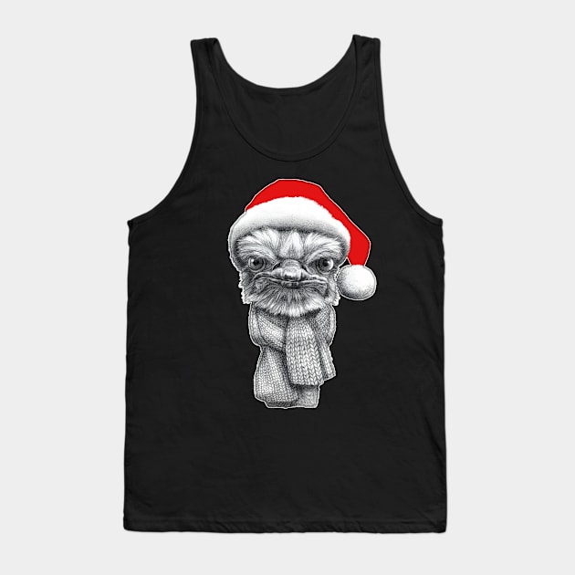 Severe christmas ostrich G2016-0145 Tank Top by schukina art